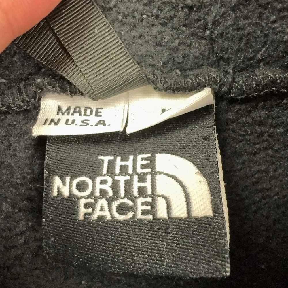 Vintage The North Face Fleece Vest Mens Large Black Extreme Full Zip Made USA